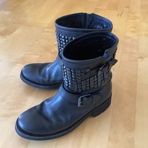 Ash Motorcycle Black Boots